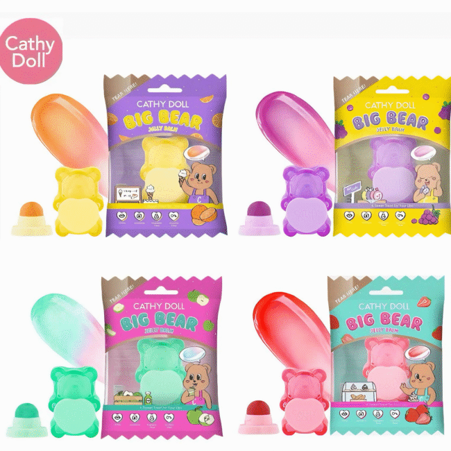 מארז שפתון ג'לי מרכך באריזת דובי צבעונית