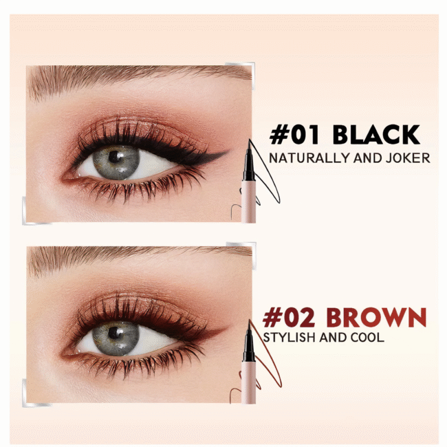 אייליינר עמיד במים בגוון שחור או חום