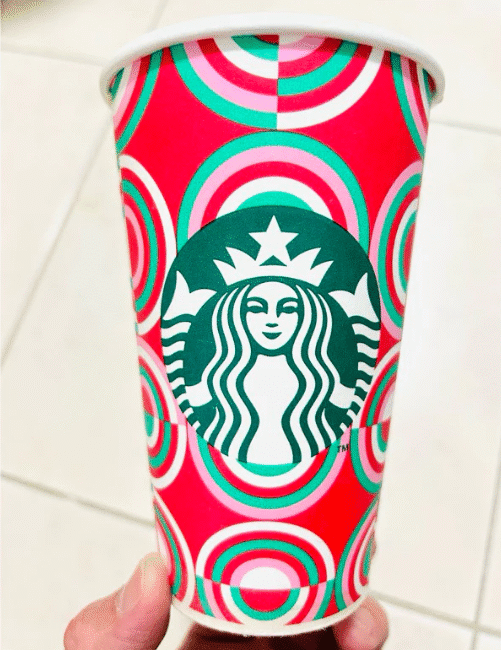 סט 3 כוסות סטארבקס חמות (קרטון)