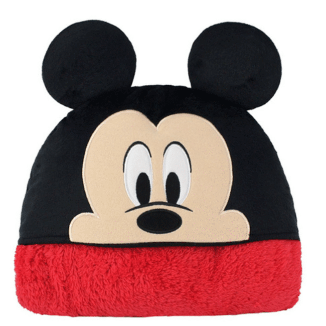 שמיכת פליז מיקי מאוס עם קפוצ'ון דיסני מקורי