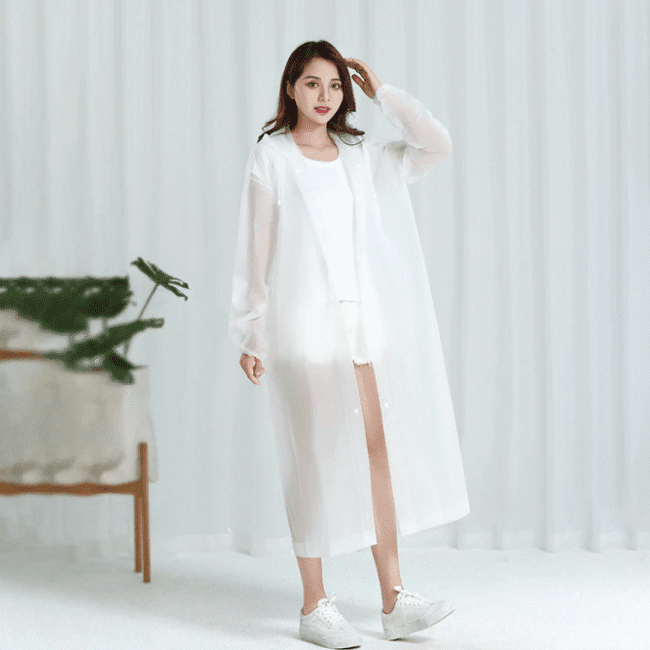 מעיל גשם אופנתי מבד EVA  עמיד, קל ונוח 🌧️