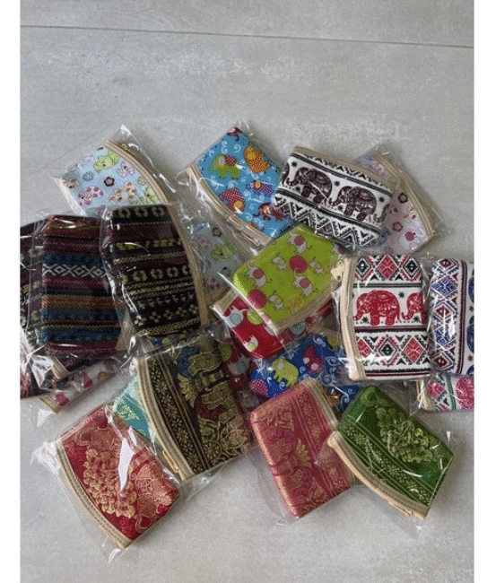 ארנק בד תאילנדי בדגמים שונים