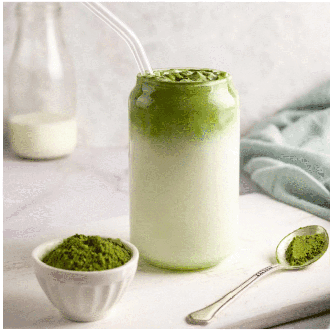 אבקת מאצ’ה ירוקה 100% טבעית