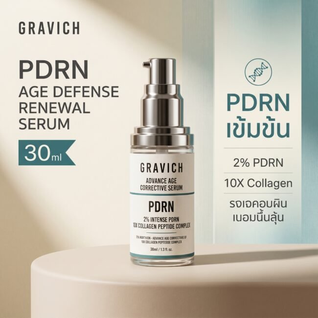 סרום Gravich PDRN Age Defense, אנטי אייג’ינג מתקדם עם DNA מסלמון