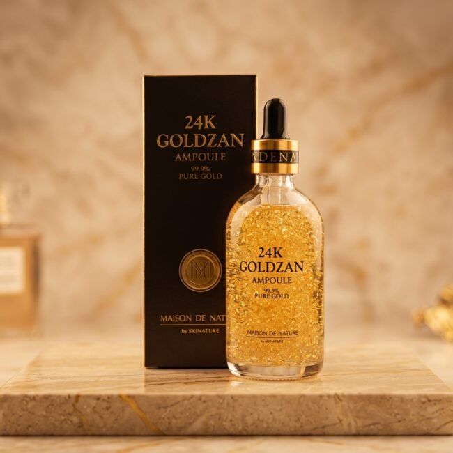 סרום זהב 24K Goldzan, מראה זוהר ומלא לחות