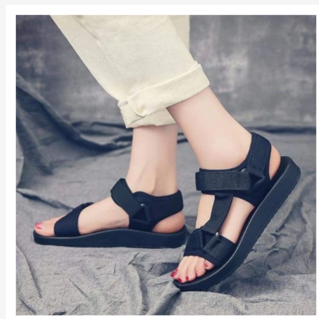 סנדלי נשים עם רצועת עקב/רצועות בסגנון קוריאני