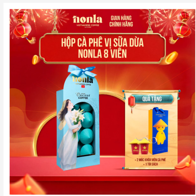 קפסולות קפה NONLA בטעם חלב קוקוס