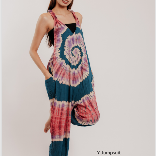 אוברול בוהו תאילנדי Y Jumpsuit