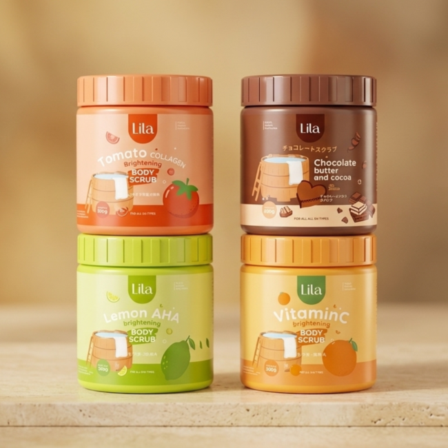 סקראב גוף תאילנדי Lita Brightening – פילינג טבעי לעור חלק וזוהר 4 סוגים לבחירה