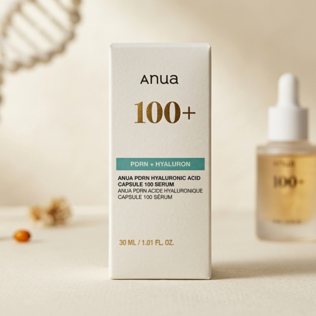 ANUA PDRN Hyaluronic Acid Capsule 100 Serum – סרום פנים קוריאני 30 מ״ל