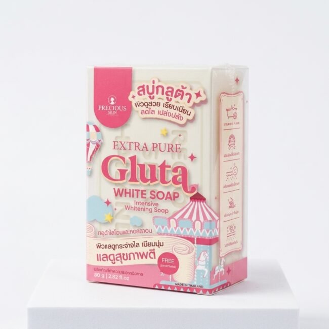 סבון גוף תאילנדי Precious Skin Extra Pure Gluta White – ניקוי יומיומי 80 גרם
