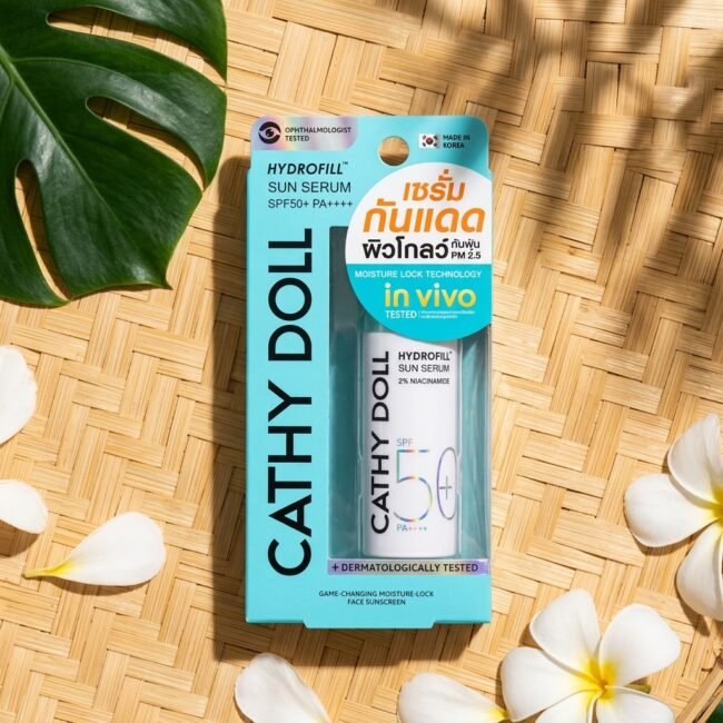 סרום הגנה מהשמש לפנים Cathy Doll SPF50+ PA++++ עם 2% ניאצינאמיד – 10 מ"ל